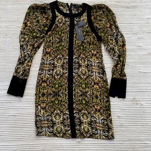 NWT BCBGMAXAZRIA Sheer Dress XXS